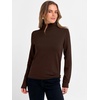image:imageANRABESS Womens Turtleneck Wool Blend Lightweight Sweaters  Soft Knit Long Sleeve Pullover Tops Basic Versatile Business Casual Office Work Outfits Cozy Daily Wear Fall WinterDark Brown