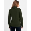 image:imageANRABESS Womens Turtleneck Wool Blend Lightweight Sweaters  Soft Knit Long Sleeve Pullover Tops Basic Versatile Business Casual Office Work Outfits Cozy Daily Wear Fall WinterArmy Green