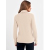 image:imageANRABESS Womens Turtleneck Wool Blend Lightweight Sweaters  Soft Knit Long Sleeve Pullover Tops Basic Versatile Business Casual Office Work Outfits Cozy Daily Wear Fall WinterParchment