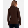 image:imageANRABESS Womens Turtleneck Wool Blend Lightweight Sweaters  Soft Knit Long Sleeve Pullover Tops Basic Versatile Business Casual Office Work Outfits Cozy Daily Wear Fall WinterDark Brown