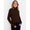 image:imageANRABESS Womens Turtleneck Wool Blend Lightweight Sweaters  Soft Knit Long Sleeve Pullover Tops Basic Versatile Business Casual Office Work Outfits Cozy Daily Wear Fall WinterDark Brown