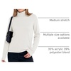 image:imageANRABESS Womens Turtleneck Wool Blend Lightweight Sweaters  Soft Knit Long Sleeve Pullover Tops Basic Versatile Business Casual Office Work Outfits Cozy Daily Wear Fall WinterCream White