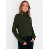 image:imageANRABESS Womens Turtleneck Wool Blend Lightweight Sweaters  Soft Knit Long Sleeve Pullover Tops Basic Versatile Business Casual Office Work Outfits Cozy Daily Wear Fall WinterArmy Green