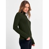 image:imageANRABESS Womens Turtleneck Wool Blend Lightweight Sweaters  Soft Knit Long Sleeve Pullover Tops Basic Versatile Business Casual Office Work Outfits Cozy Daily Wear Fall WinterArmy Green