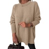 image:imageANRABESS Oversized Sweaters for Women Batwing Fall Outfits  Long Sleeve Crew Neck Pullover Cozy Casual Loose Knit Tops Cute Office Work Travel Vacation Winter Fashion ClothingLight Khaki