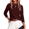image:imageANRABESS Womens Long Sleeve Crew Neck Knit Sweaters  RibbedSoft Comfy BreathableBusiness Casual Basic Pullover Tops Work Office Daily Outfits Fall Winter Layering ClothingWine Red