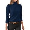 image:imageANRABESS Womens Turtleneck Wool Blend Lightweight Sweaters  Soft Knit Long Sleeve Pullover Tops Basic Versatile Business Casual Office Work Outfits Cozy Daily Wear Fall WinterDeep Blue