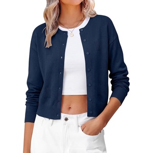 image:imageANRABAESS Cardigan Sweaters for Women 2026 Fall Outfits  Button Up SweaterTextured KnitDressy Casual ClassicExtra Soft  Long Sleeve Crew NeckWork Office OutingsWinter ClothingNavy Blue