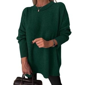 image:imageANRABESS Oversized Sweaters for Women Batwing Fall Outfits  Long Sleeve Crew Neck Pullover Cozy Casual Loose Knit Tops Cute Office Work Travel Vacation Winter Fashion ClothingDark Green