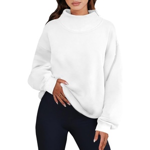 image:imageANRABESS Womens Oversized Sweatshirts Mock Neck Pullover  Cozy Fleece Long Sleeve Tops Casual Daily Wear Going Out amp Preppy Loose Fit 2026 Fall Winter Trendy OutfitsWhite