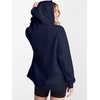 image:imageANRABESS Hoodies for Women Oversized Quarter Zip Pullover  Cozy Drawstring Fleece Tunic SweatshirtLoose Fit Long Sleeve With Side Split Casual amp Daily Leggings Outfits Spring amp FallNavy Blue