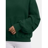 image:imageANRABESS Oversized Hoodies for Women Fleece Sweatshirt  Ruched Long Sleeve Pullover Top  with Kangaroo Pocket Drop ShoulderCasual Daily amp Light Workouts Spring Fall ClothesForest Green