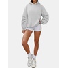 image:imageANRABESS Oversized Hoodies for Women Fleece Sweatshirt  Ruched Long Sleeve Pullover Top  with Kangaroo Pocket Drop ShoulderCasual Daily amp Light Workouts Spring Fall ClothesGrey