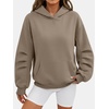 image:imageANRABESS Oversized Hoodies for Women Fleece Sweatshirt  Ruched Long Sleeve Pullover Top  with Kangaroo Pocket Drop ShoulderCasual Daily amp Light Workouts Spring Fall ClothesCoffee Grey