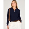image:imageANRABESS Sweaters for Women Polo Collared Knit Long Sleeve Pullover  Soft Lightweight Cozy Feel V Neck Button Shirts Business Casual amp Office Clothes Fall Winter Dressy WearNavy Blue