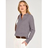 image:imageANRABESS Sweaters for Women Polo Collared Knit Long Sleeve Pullover  Soft Lightweight Cozy Feel V Neck Button Shirts Business Casual amp Office Clothes Fall Winter Dressy WearNutmeg