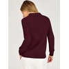 image:imageANRABESS Sweaters for Women Polo Collared Knit Long Sleeve Pullover  Soft Lightweight Cozy Feel V Neck Button Shirts Business Casual amp Office Clothes Fall Winter Dressy WearDark Red