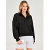 image:imageANRABESS Sweatshirt for Women Oversized Cropped Fall Outfits  Long Sleeve Button Henley Neck Soft Comfy Pullover Tops Relaxed Fit Casual Daily Wear Fall Winter Fashion Outfits ClothesBlack