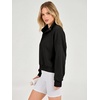 image:imageANRABESS Sweatshirt for Women Oversized Cropped Fall Outfits  Long Sleeve Button Henley Neck Soft Comfy Pullover Tops Relaxed Fit Casual Daily Wear Fall Winter Fashion Outfits ClothesBlack