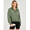 image:imageANRABESS Sweatshirt for Women Oversized Cropped Fall Outfits  Long Sleeve Button Henley Neck Soft Comfy Pullover Tops Relaxed Fit Casual Daily Wear Fall Winter Fashion Outfits ClothesGreen