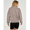 image:imageANRABESS Sweatshirt for Women Oversized Cropped Fall Outfits  Long Sleeve Button Henley Neck Soft Comfy Pullover Tops Relaxed Fit Casual Daily Wear Fall Winter Fashion Outfits ClothesMocha