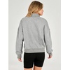 image:imageANRABESS Sweatshirt for Women Oversized Cropped Fall Outfits  Long Sleeve Button Henley Neck Soft Comfy Pullover Tops Relaxed Fit Casual Daily Wear Fall Winter Fashion Outfits ClothesLight Grey