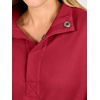 image:imageANRABESS Sweatshirt for Women Oversized Cropped Fall Outfits  Long Sleeve Button Henley Neck Soft Comfy Pullover Tops Relaxed Fit Casual Daily Wear Fall Winter Fashion Outfits ClothesRed
