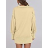 image:imageANRABESS Sweatshirt for Women Oversized Henley Fall Outfits  Button Up High Low Hem Pullover TopsLoose Fit Slit Side Tunic SweatshirtsComfort Soft SweatersTravel and Everyday ClothesBeige