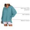 image:imageANRABESS Sweatshirt for Women Oversized Henley Fall Outfits  Button Up High Low Hem Pullover TopsLoose Fit Slit Side Tunic SweatshirtsComfort Soft SweatersTravel and Everyday ClothesLake Green
