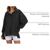 image:imageANRABESS Sweatshirt for Women Oversized Henley Fall Outfits  Button Up High Low Hem Pullover TopsLoose Fit Slit Side Tunic SweatshirtsComfort Soft SweatersTravel and Everyday ClothesBlack