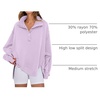 image:imageANRABESS Sweatshirt for Women Oversized Henley Fall Outfits  Button Up High Low Hem Pullover TopsLoose Fit Slit Side Tunic SweatshirtsComfort Soft SweatersTravel and Everyday ClothesLight Purple