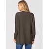 image:imageANRABESS Womens Cardigans 2026 Fall Dressy Casual Long Sleeve Crewneck Button Down Open Front Soft Knit Cardigan SweatersBrown