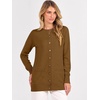 image:imageANRABESS Womens Cardigans 2026 Fall Dressy Casual Long Sleeve Crewneck Button Down Open Front Soft Knit Cardigan SweatersCaramel