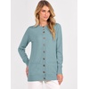 image:imageANRABESS Womens Cardigans 2026 Fall Dressy Casual Long Sleeve Crewneck Button Down Open Front Soft Knit Cardigan SweatersLight Blue