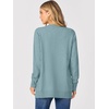 image:imageANRABESS Womens Cardigans 2026 Fall Dressy Casual Long Sleeve Crewneck Button Down Open Front Soft Knit Cardigan SweatersLight Blue