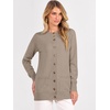 image:imageANRABESS Womens Cardigans 2026 Fall Dressy Casual Long Sleeve Crewneck Button Down Open Front Soft Knit Cardigan SweatersTan