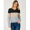 image:imageANRABESS Womens Cropped Lightweight Long Sleeve Sweater  CrewNeck Soft Ribbed Knit PulloverSlim Fit TopsBusiness Casual OutfitsWork Office AllDay WearFall Winter ClothesBlackbeigegrey