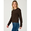 image:imageANRABESS Womens Cropped Lightweight Long Sleeve Sweater  CrewNeck Soft Ribbed Knit PulloverSlim Fit TopsBusiness Casual OutfitsWork Office AllDay WearFall Winter ClothesCoffee