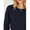 image:imageANRABESS Womens Cropped Lightweight Long Sleeve Sweater  CrewNeck Soft Ribbed Knit PulloverSlim Fit TopsBusiness Casual OutfitsWork Office AllDay WearFall Winter ClothesNavy Blue