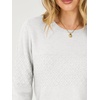 image:imageANRABESS Womens Cropped Lightweight Long Sleeve Sweater  CrewNeck Soft Ribbed Knit PulloverSlim Fit TopsBusiness Casual OutfitsWork Office AllDay WearFall Winter ClothesWhite