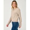 image:imageANRABESS Womens Cropped Lightweight Long Sleeve Sweater  CrewNeck Soft Ribbed Knit PulloverSlim Fit TopsBusiness Casual OutfitsWork Office AllDay WearFall Winter ClothesAlmond