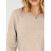 image:imageANRABESS Womens Cropped Lightweight Long Sleeve Sweater  CrewNeck Soft Ribbed Knit PulloverSlim Fit TopsBusiness Casual OutfitsWork Office AllDay WearFall Winter ClothesAlmond