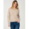 image:imageANRABESS Womens Cropped Lightweight Long Sleeve Sweater  CrewNeck Soft Ribbed Knit PulloverSlim Fit TopsBusiness Casual OutfitsWork Office AllDay WearFall Winter ClothesAlmond