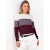 image:imageANRABESS Womens Cropped Lightweight Long Sleeve Sweater  CrewNeck Soft Ribbed Knit PulloverSlim Fit TopsBusiness Casual OutfitsWork Office AllDay WearFall Winter ClothesWhitecoffeered