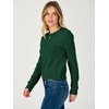 image:imageANRABESS Womens Cropped Lightweight Long Sleeve Sweater  CrewNeck Soft Ribbed Knit PulloverSlim Fit TopsBusiness Casual OutfitsWork Office AllDay WearFall Winter ClothesForest Green