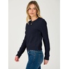 image:imageANRABESS Womens Cropped Lightweight Long Sleeve Sweater  CrewNeck Soft Ribbed Knit PulloverSlim Fit TopsBusiness Casual OutfitsWork Office AllDay WearFall Winter ClothesNavy Blue