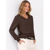 image:imageANRABESS Womens Fall Long Sleeve V Neck Light Sweaters  Lightweight Soft Basic Pullover TopsBusiness Casual Work OutfitsTravel Vacation All Day WearSpring Winter Layer ClothingCoffee