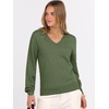 image:imageANRABESS Womens Fall Long Sleeve V Neck Light Sweaters  Lightweight Soft Basic Pullover TopsBusiness Casual Work OutfitsTravel Vacation All Day WearSpring Winter Layer ClothingArmy Green