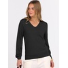 image:imageANRABESS Womens Fall Long Sleeve V Neck Light Sweaters  Lightweight Soft Basic Pullover TopsBusiness Casual Work OutfitsTravel Vacation All Day WearSpring Winter Layer ClothingBlack