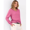 image:imageANRABESS Womens Fall Long Sleeve V Neck Light Sweaters  Lightweight Soft Basic Pullover TopsBusiness Casual Work OutfitsTravel Vacation All Day WearSpring Winter Layer ClothingHot Pink